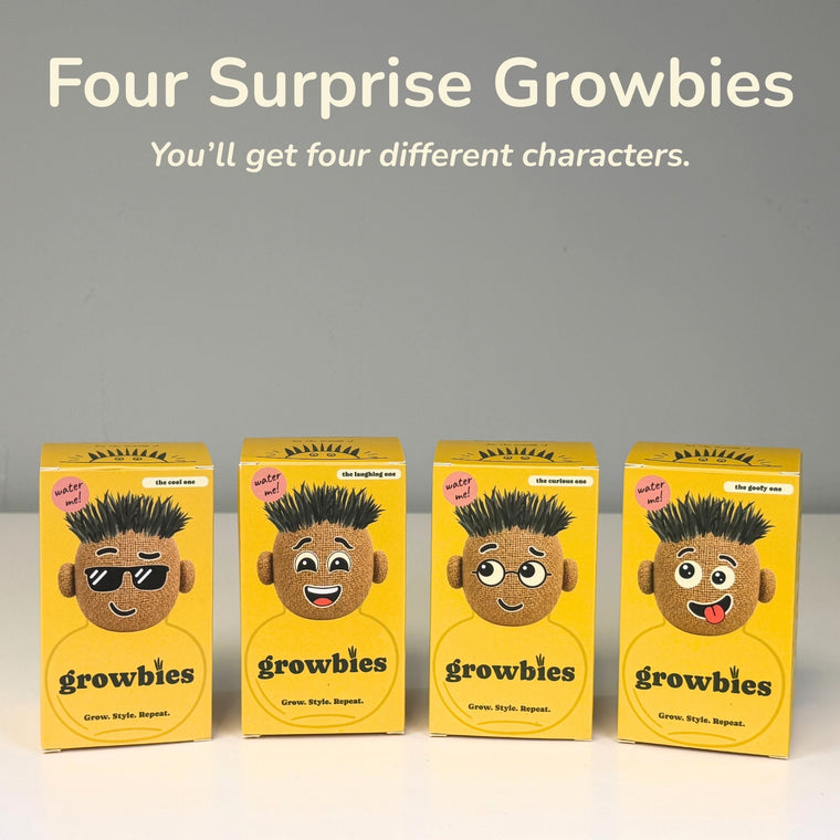 Four surprise Growbies — you'll get four different characters